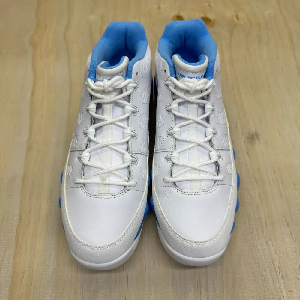 NEW Air Jordan 9 Low Golf White University Blue UNC Mens Sz 10.5 FJ5934-101